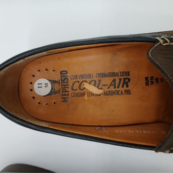 Mephisto Nubuck Suede Leather Cool Air Slip on Comfort Loafers Work Brown 11 main image 6